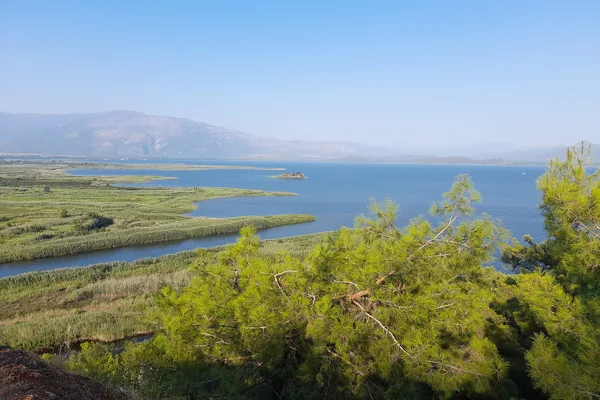 Gökova ovası, sazlıklar ve körfez
