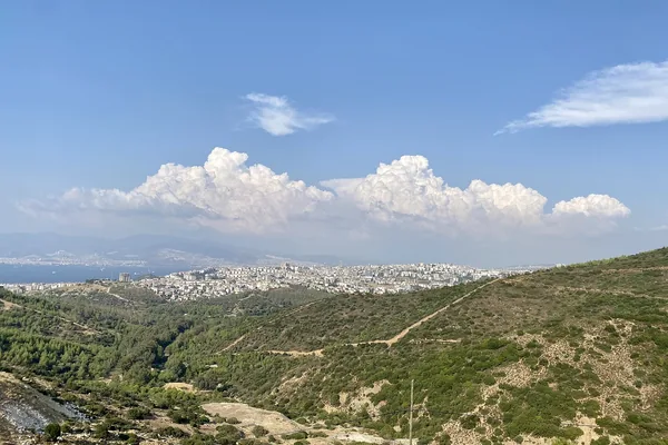 Balçova yamacından İzmir ve körfez görünümü