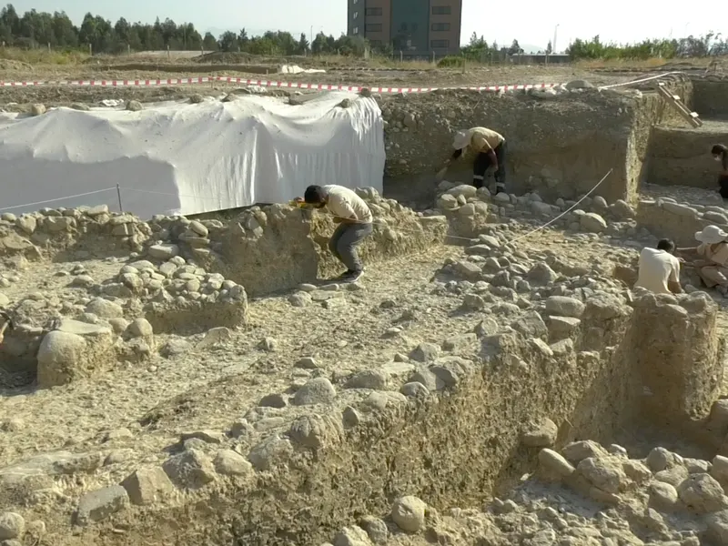 Yeşilova Höyüğü kazı alanı