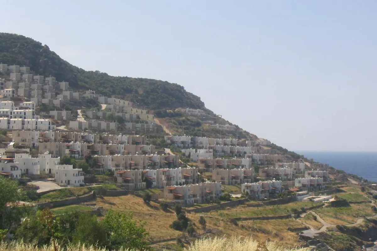 Bodrum yarımadası kuzey yamaç yerleşimi