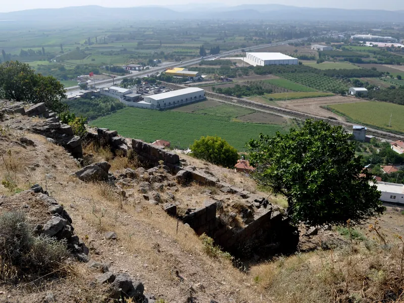 Menemen ve Gediz Ovası'nın yukarıdan görünümü