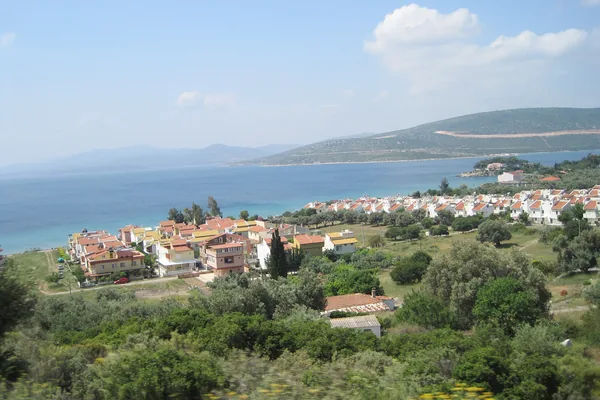 Mordoğan sahilinde kıyı yerleşimi