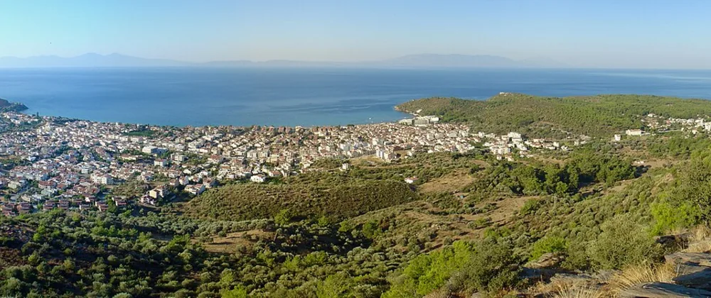 Özdere'nin körfez boyunca uzanan panoraması