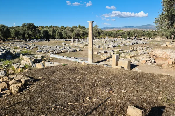 Teos Antik Kenti'nde Dionysos Tapınağı kalıntıları